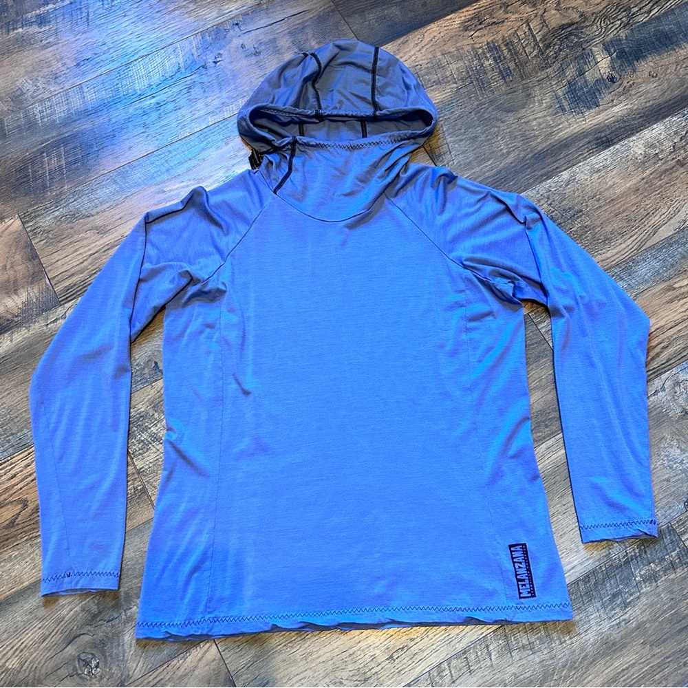~*~ Melanzana Merino Base Hoodie Wool Women’s M ~*~